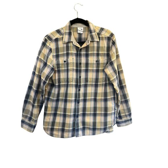 THE NORTH FACE MENS LONG SLEEVE BUTTON DOWN PLAID FLANNEL SIZE M - Picture 1 of 16